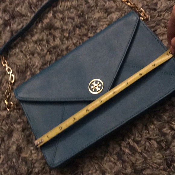 SOLD Tory Burch Aqua envelope clutch - Picture 8 of 8